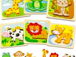 Wooden Toddler Puzzles Ages 1-3