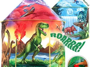 W&O Dinosaur Discovery Kids Tent with Roar Button