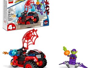 LEGO Marvel Spidey Miles Morales: Spider-Man’s Techno Trike 10781 Building Toy Set for Kids