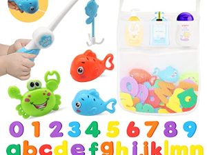 ZEAGUS Bath Toys Set for Toddlers 1-3