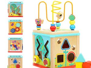 TOP BRIGHT Activity Cube Toys for 1 Year Old Boy Girl