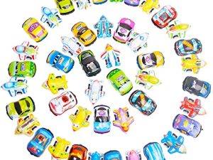 46 Pcs Mini Pull Back Planes and Pull Back Cars for Toddlers Boys and Girls