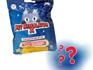 PET Simulator X - Mystery Pet Minifigure Toys with Collector Clip - Blind Bag 1 Pack and Chance of DLC Code - Surprise Collectable