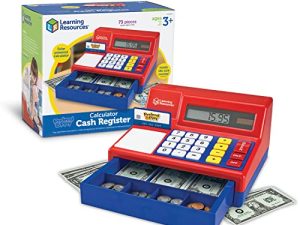 Learning Resources Pretend & Play Calculator Cash Register - 73 Pieces