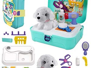 TEUVO Pet Care Play Set Doctor Kit for Kids