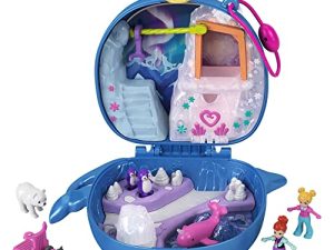 Polly Pocket Freezin' Fun Narwhal Compact with Fun Reveals