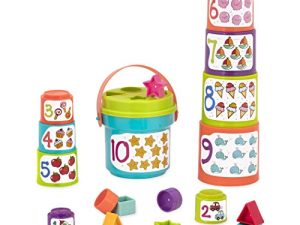 Battat Stacking Cups for Toddlers and Babies