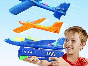 Dlloasut 17.5" Airplane Toys with Launcher