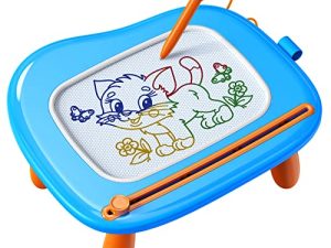 KOKODI Toddler Magnetic Drawing Board with Sturdy Legs