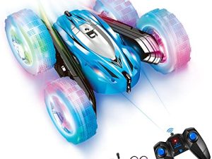 PREPHY Remote Control Car for Boys 8-12 Year Old Toys: Christmas Boy Gifts Race Rc Stunt Car for Kids Drift High Speed 4WD Off Road Double Sided 360° Rotating Cars Toy Stocking Stuffers for Kids