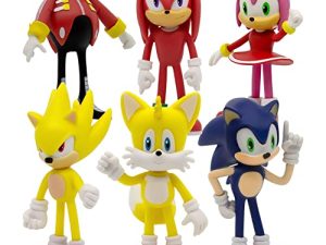 Feluxcy 6 Pack Toys Action Figures 3.14 inch Tall