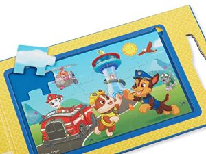 Melissa & Doug PAW Patrol Take-Along Magnetic Jigsaw Puzzles (2 15-Piece Puzzles) - PAW Patrol-Themed Magnetic Travel Puzzles For Toddlers and Kids Ages 3+