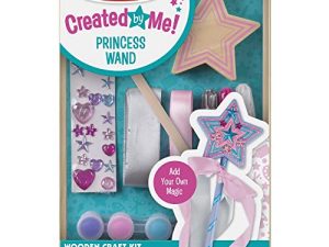 Melissa & Doug Created By Me! Paint & Decorate Your Own Wooden Princess Wand Craft Kit