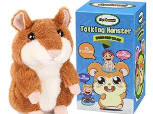 Ayeboovi Toddler Toys Talking Hamster Repeats What You Say Baby Toys Retro Toys for Kids Fun Toys Birthday Gift for Kids Toys for 3+ Year Old Girls Boys Gifts for Girlfriend