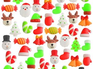 48 Pcs Christmas Mochi Squishy Toys