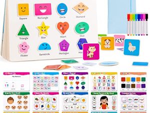 Foayex Learning Toys for Kids Preschool Toddler Toys - Educational Toddler Books Learning Activity Binder Busy Workbook Coloring Book Chrismas Birthday Gifts for 3 4 5 Year Old Boys Girls