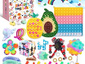 Fidget TIK Tok Fidget Toys Pack Sensory Fidget Toys Push Bubble Pop Toy Stress Anxiety Relief Toys Set (FG-6)