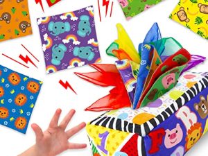 Innofans Montessori Sensory Toys for Babies - Baby Tissue Box Toy