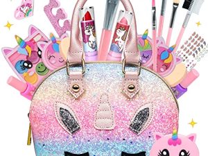 Kids Makeup Kit for Girl - Kids Makeup Kit Toys for Girls Washable Make Up for Little Girls