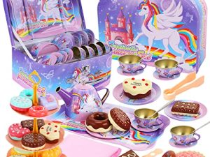 BeiyoQSZ 36 Pack Tea Party Set for Little Girls